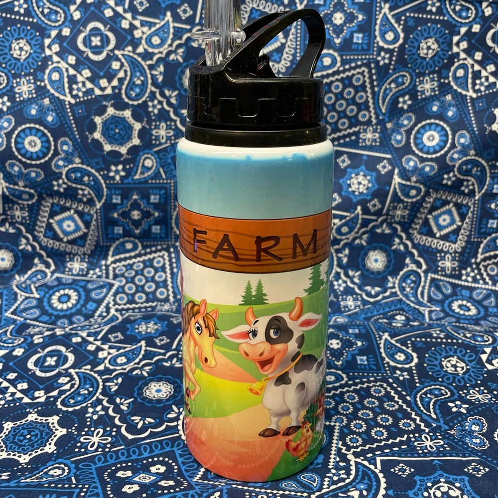 12 Oz metal water bottle new